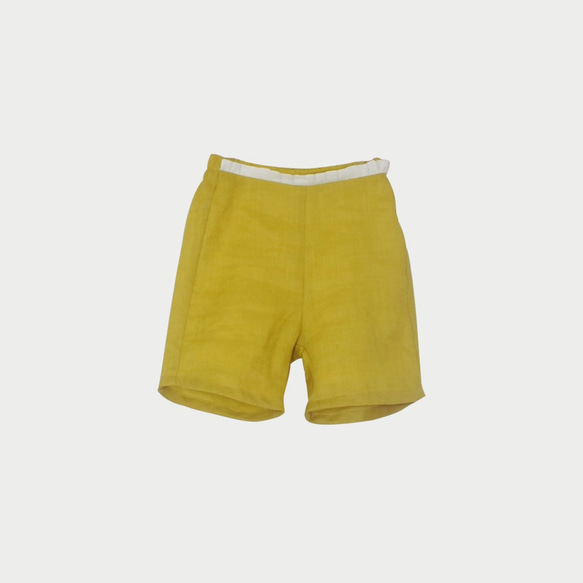 Linen Pleated From Waist Shorts