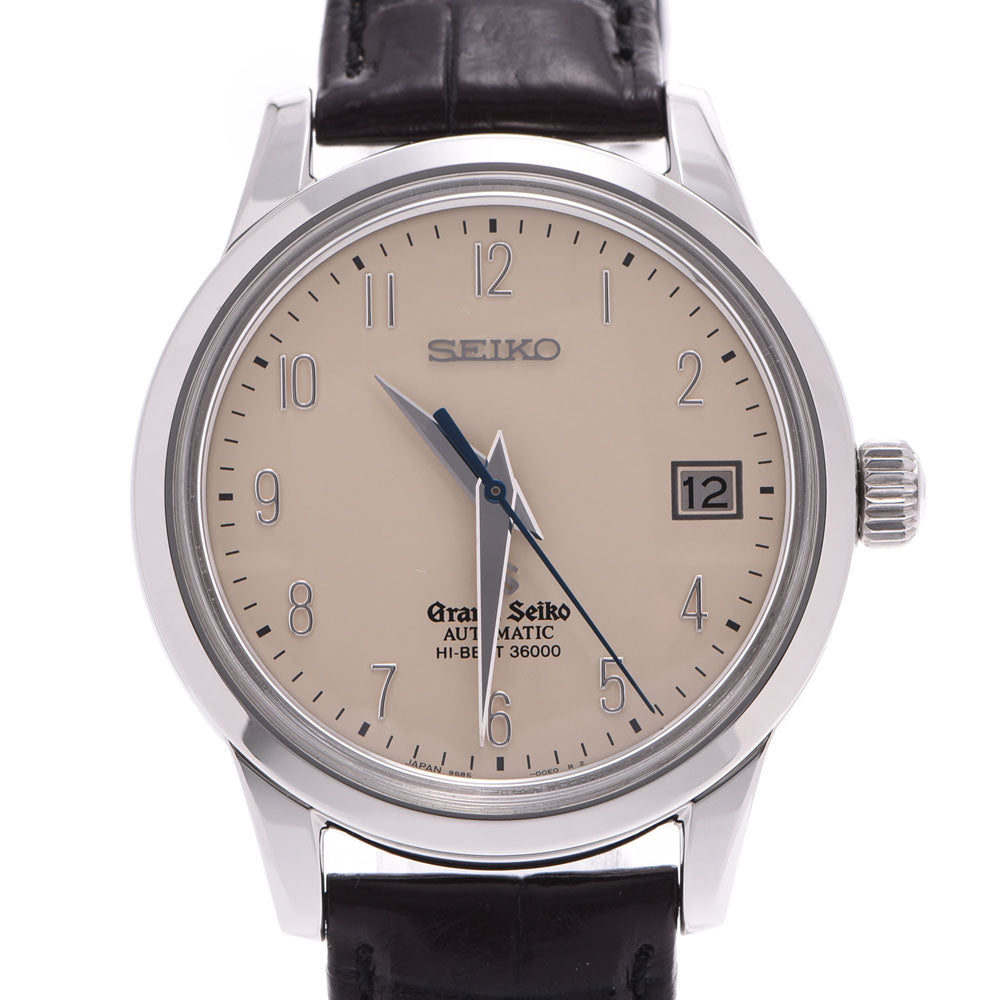 【2025 カレンダーの人気アイテム】 SEIKO セイコー グランドセイコー メカニカルハイビート SBGH013/9S85-00F0 メンズ 腕時計 自動巻き アイボリー文字盤 Aランク 中古 