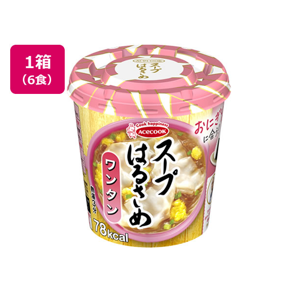 エースコック スープはるさめ ワンタン 22g×6食 FCC2447