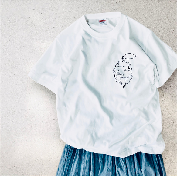 Tシャツ「レモン」ホワイト