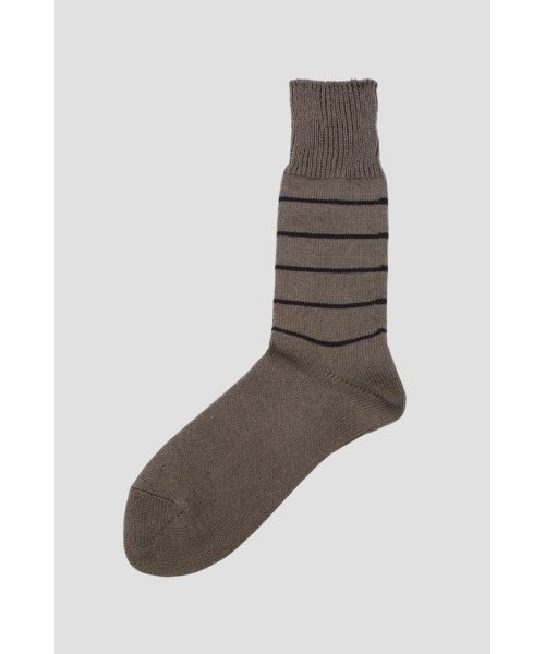 COTTON LINEN STRIPE SOCKS