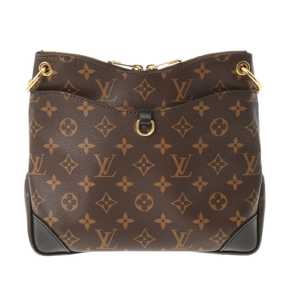 LOUIS VUITTON ルイヴィトン モノグラム オデオンNM PM ノワール M45353 レディース モノグラムキャンバス ショルダーバッグ Aランク 中古 