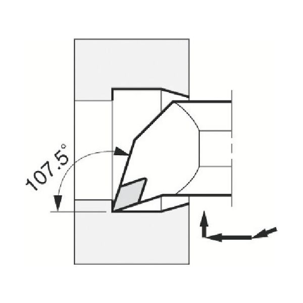 京セラ（KYOCERA） 京セラ 内径・倣い加工用ホルダ SPKセラミック S-CDQN S50U-CDQNL15-ID7 552-0614（直送品）