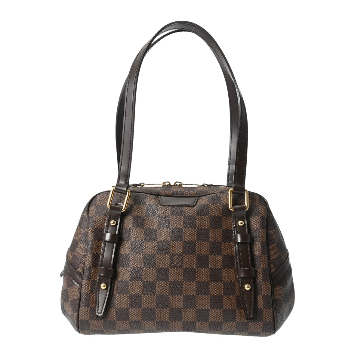 LOUIS VUITTON ルイヴィトン ダミエ リヴィントン PM ブラウン N41157 レディース ダミエキャンバス ハンドバッグ ABランク 中古 