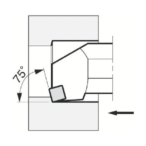 京セラ（KYOCERA） 京セラ 内径加工用ホルダ SPKセラミック S-CSKN S40T-CSKNR12-IK7 1個 551-9977（直送品）