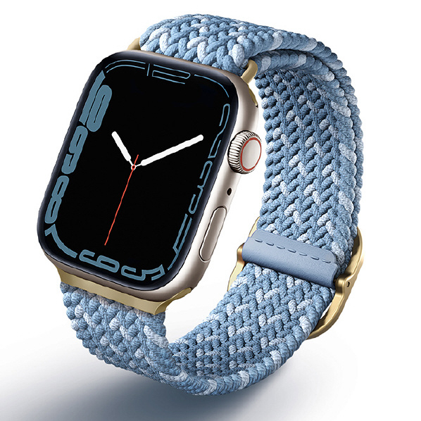 ＵＮＩＱ Apple Watch 38/40/41mm用BRAIDED STRAP UNIQ ASPEN DESIGNER EDITION CERULEAN BLUE UNIQ-41MM-ASPDECBLU