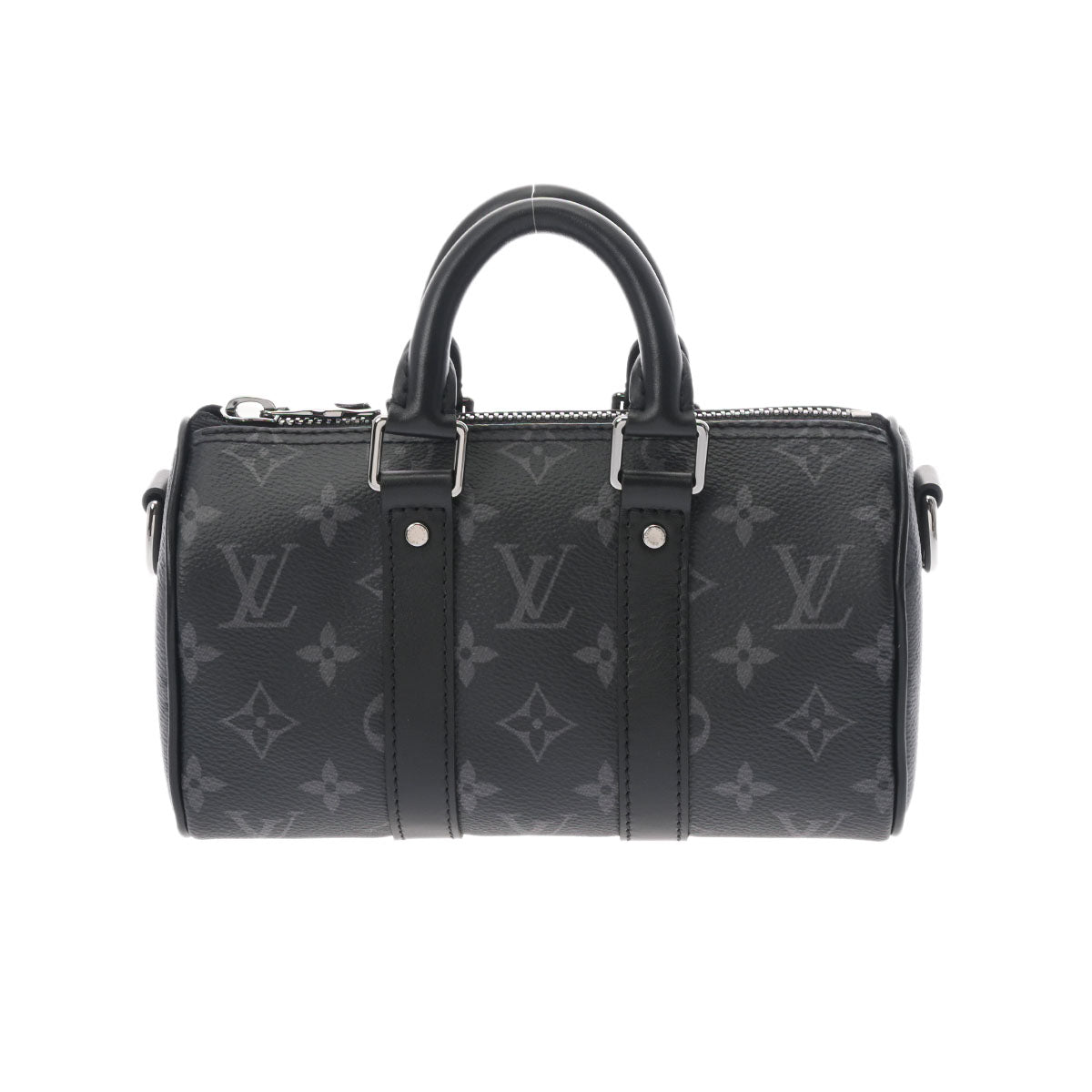 LOUIS VUITTON ルイヴィトン モノグラム エクリプス キーポル XS ブラック M45947 メンズ モノグラムエクリプスキャンバス ボストンバッグ 新同 中古 