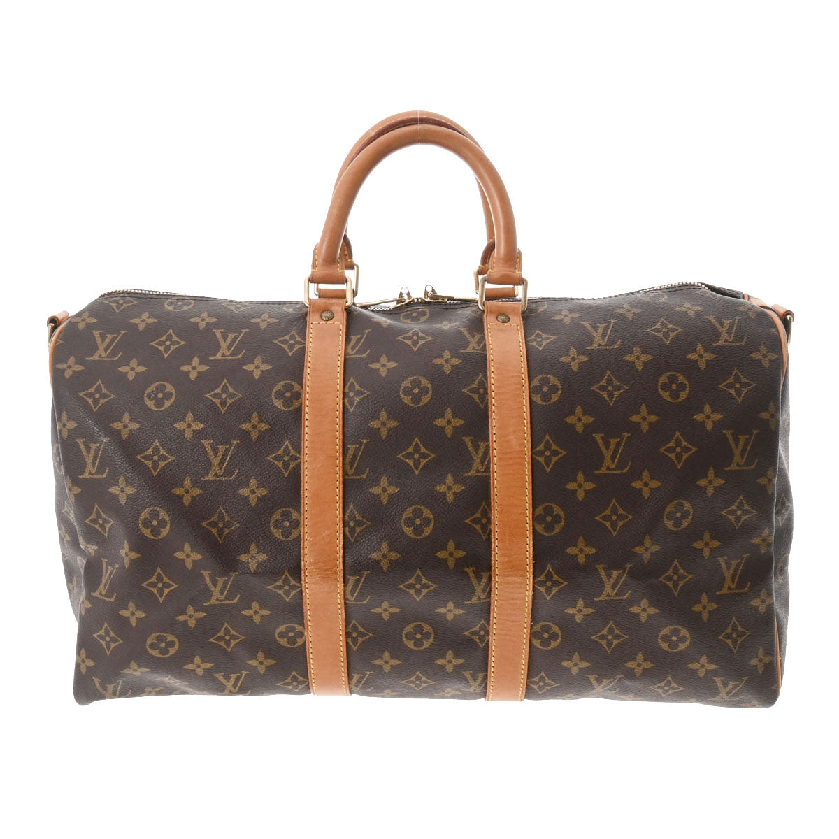 LOUIS VUITTON ルイヴィトン モノグラム キーポルバンドリエール 45 ブラウン M41418 ユニセックス モノグラムキャンバス ボストンバッグ Bランク 中古 