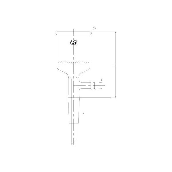 旭製作所 ブフナー形・ろ過器(摺付・吸引口付) 3920-25G/1 1個 63-2588-55（直送品）