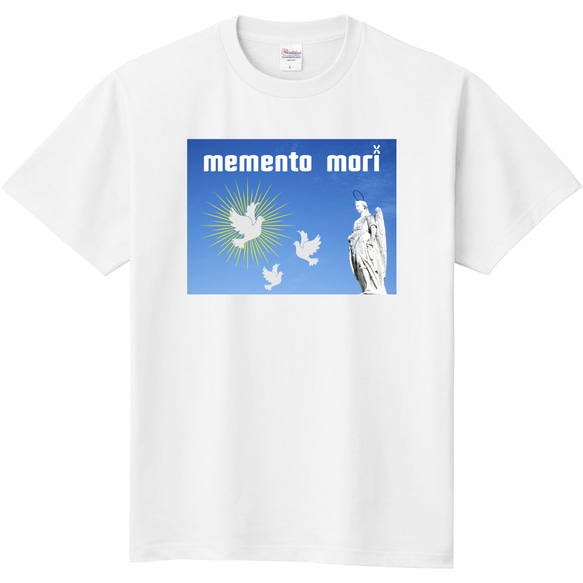 [世界の街]スペイングラナダの空とMEMENTOMORI Tシャツ