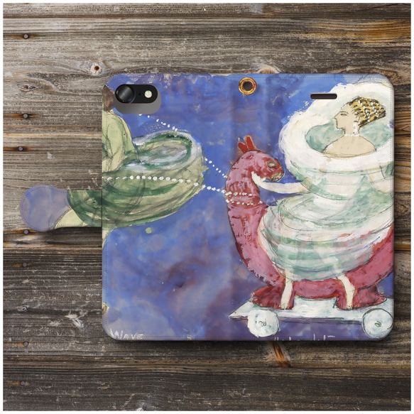 【Florine Stettheimer】スマホケース手帳型 全機種対応 絵画  iPhoneXR XS GALAXY