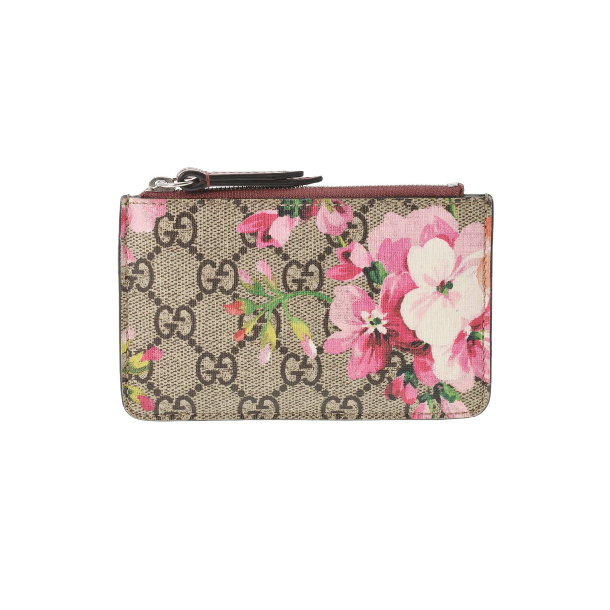 GUCCI グッチ GGブルームス 花柄 ベージュ/ピンク系 421311 レディース PVC コインケース Bランク 中古 