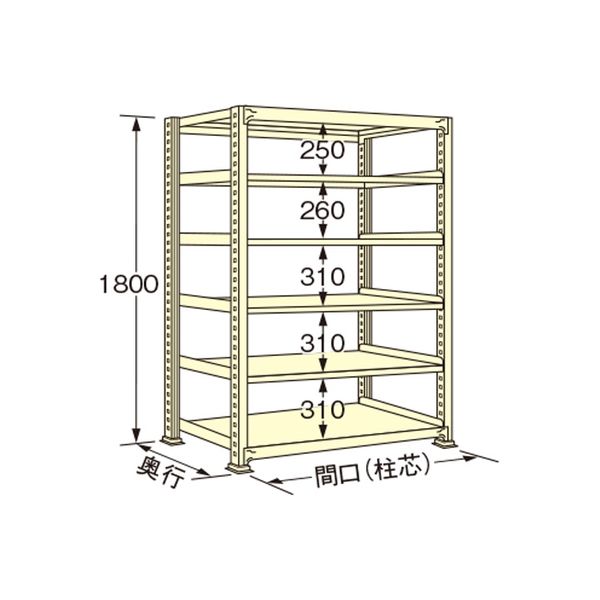 扶桑金属工業 【車上渡し】 中量ラック WE1812M