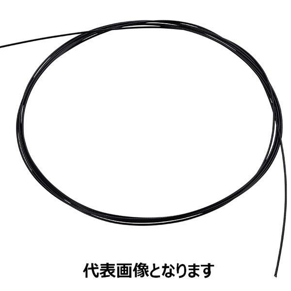 浅野金属 被覆ステンレスワイヤーロープ ブラック 7× 7(200m) AK9130 1巻（直送品）