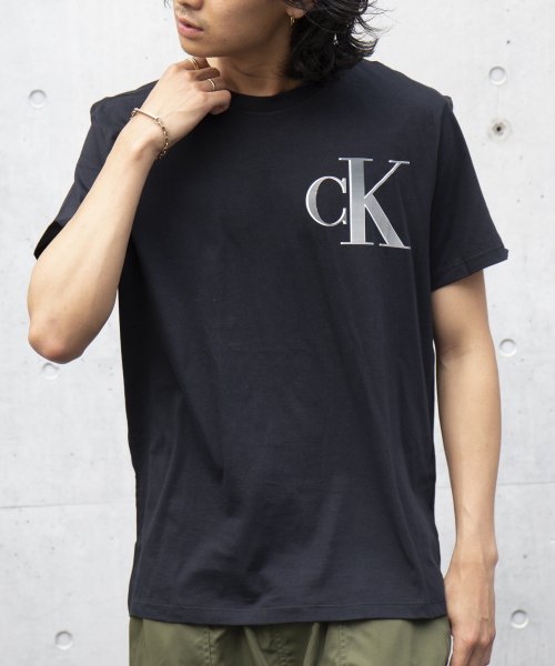 【CALVIN KLEIN / カルバンクライン】ロゴ プリントT Tシャツ 半袖 40IC841 父の日 ギフト プレゼント 贈り物