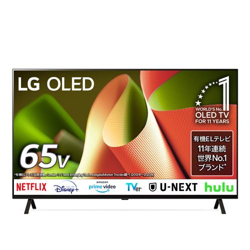 LG Electorinics Japan OLED65B4PJA 有機ELテレビ 65V型 ／4K対応 ／BS 4Kチューナー内蔵 ／YouTube対応 ／Netflix対応 ブラック