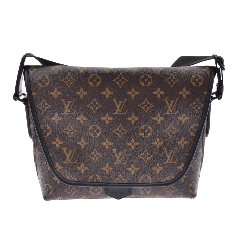 LOUIS VUITTON ルイヴィトン モノグラム マカサー マグネティックメッセンジャー ブラウン M45557 メンズ モノグラムマカサー ショルダーバッグ Aランク 中古 