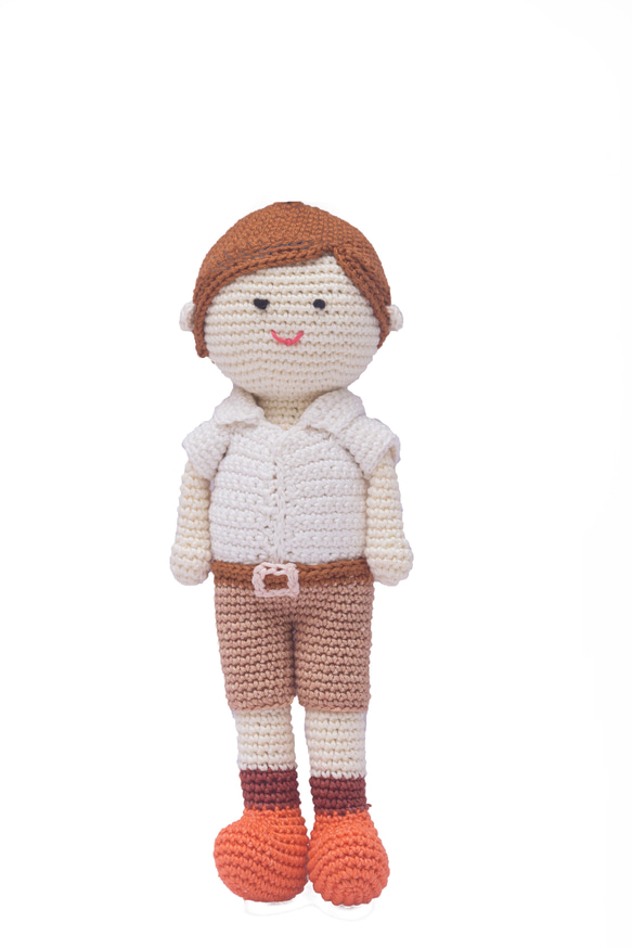 Amigurumi School Boy, Softtoy --19.5cmX5cm