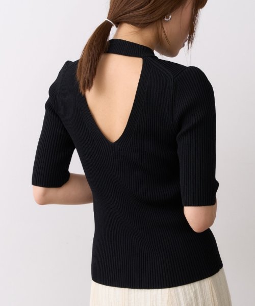 CODE A｜back cutting knit pullover