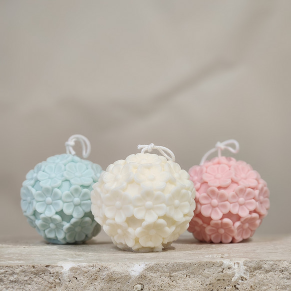 Flower Ball Candle