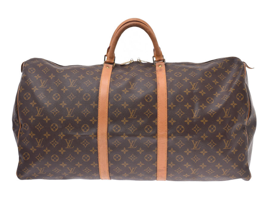 ルイヴィトン モノグラム キーポル60 ブラウン M41422 メンズ レディース 本革 ボストンバッグ Bランク LOUIS VUITTON 中古 