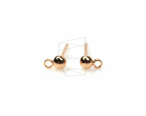 ERG-144-G【6個入り】ボールスタッドピアス,Ball Stud Earrings/5mm x 15mm