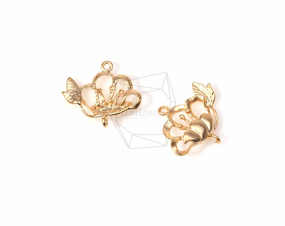 PDT-583-MG【4個入り】ロータスフラワーチャーム,Lotus Flower Charm/16mm x 18mm