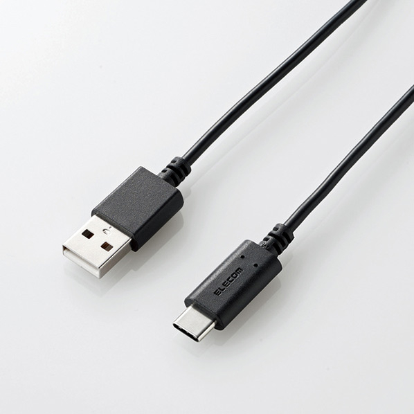 エレコム USB2.0ケーブル（準拠、A-C） 0.5m MPA-ACBKシリーズ MPA-AC05BK