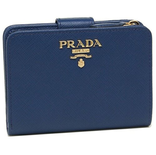 プラダ 折財布 レディース PRADA 1ML018 QWA F0016 ブルー