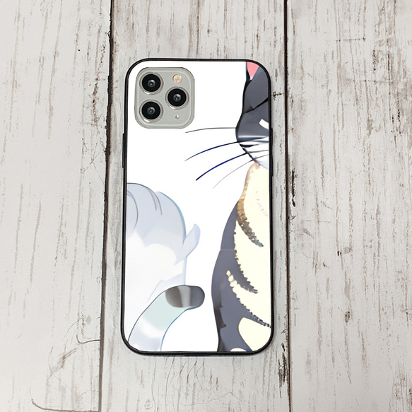 iphoneケース3-1-49 iphone 強化ガラス ねこ・猫・ネコ 箱2 かわいい アイフォン iface