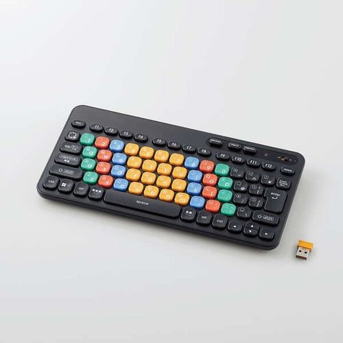 エレコム TK-FS10DMKBK はじめてのキーボード KEY PALETTO（無線） ブラック TKFS10DMKBK