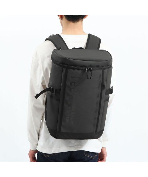 Lee リュック 通学 25L ボックス型 スクエア リー LEE リュックサック バックパック 撥水 高校生 中学生 大容量 B4 PC 320－4900