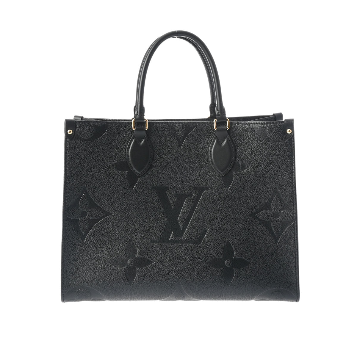 LOUIS VUITTON ルイヴィトン モノグラムアンプラント オンザゴー MM 2WAY ノワール M45595 レディース レザー トートバッグ Aランク 中古 