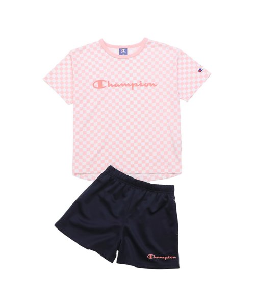 Champion チャンピオン Tシャツ＆ショートパンツセットアップ CK－XSW05－EC