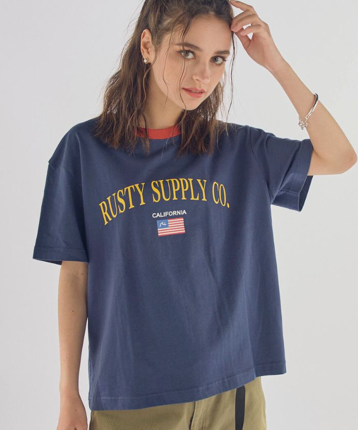 ラスティ（レディース）/【RUSTY】LADYSハンソデ Tシャツ