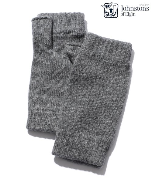 【Johnstons / ジョンストンズ】CASHMERE WRISTWARMER－4PLY　カシミヤアームウォーマー グローブ/手袋 無地