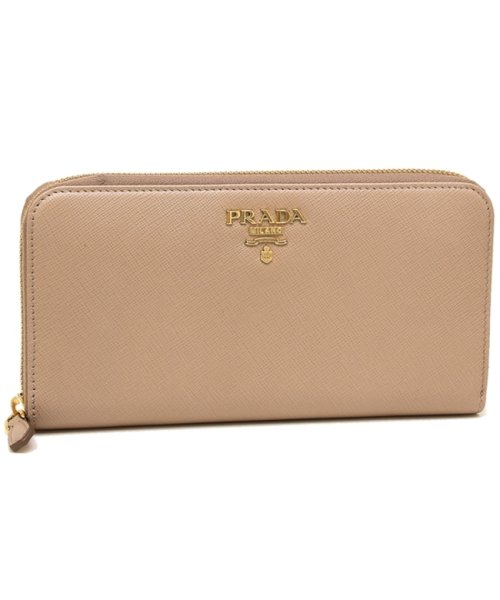 プラダ 長財布 レディース PRADA 1ML506 QWA F0236 ベージュ