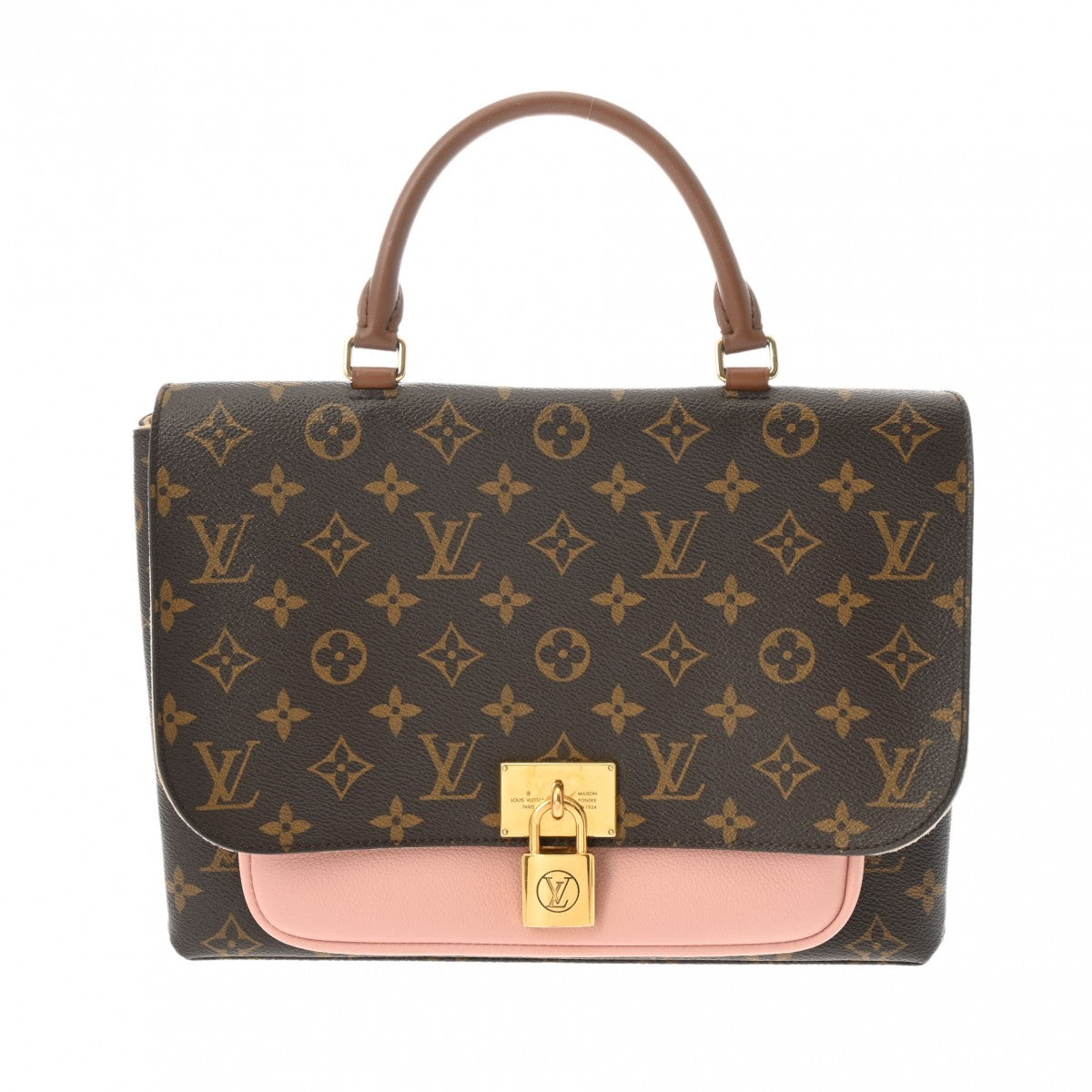 LOUIS VUITTON ルイヴィトン モノグラム マリニャン ブラウン/ローズプードル M43960 レディース モノグラムキャンバス ハンドバッグ ABランク 中古 