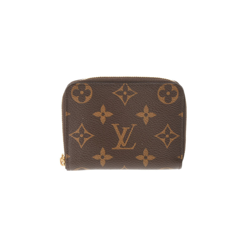 LOUIS VUITTON ルイヴィトン モノグラム ジッピーコインパース ブラウン M60067 ユニセックス モノグラムキャンバス コインケース ABランク 中古 