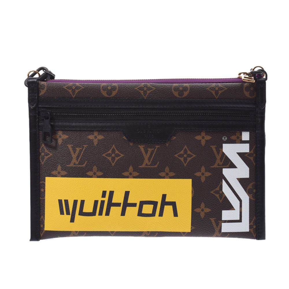 LOUIS VUITTON ルイヴィトン モノグラム フラットメッセンジャー マロン M44641 ユニセックス モノグラムキャンバス ショルダーバッグ 新品 