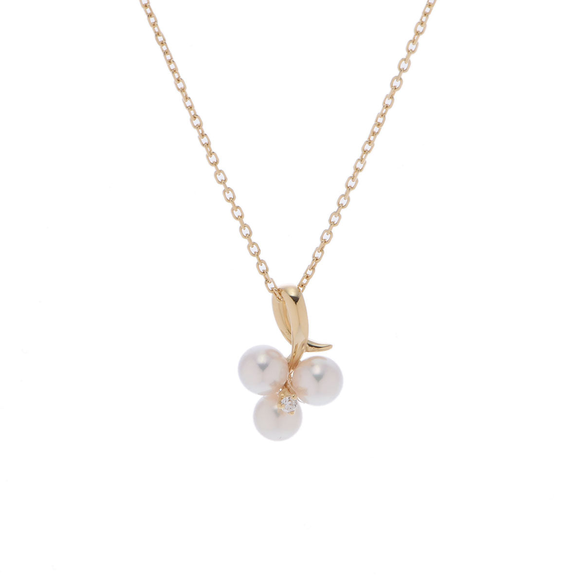 MIKIMOTO ミキモト パール ネックレス レディース K18イエローゴールド ネックレス Aランク 中古 