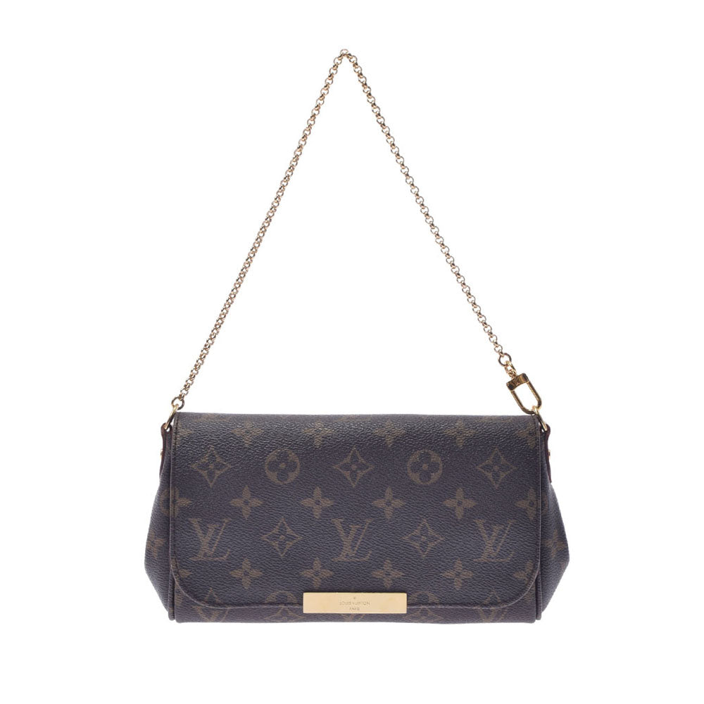 LOUIS VUITTON ルイヴィトン モノグラム フェイボリットPM 2WAY ブラウン M40717 レディース モノグラムキャンバス ショルダーバッグ Aランク 中古 