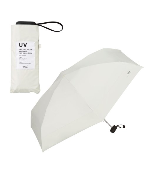 【Wpc.公式】日傘 遮光切り継ぎtiny 53 EC 親骨53cm 大きめ 完全遮光 遮熱 UVカット100％ 晴雨兼用 レディース 大きい 折り畳み傘