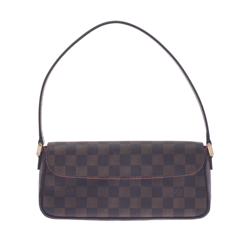 LOUIS VUITTON ルイヴィトン ダミエ レコレーター ブラウン N51299 レディース ダミエキャンバス レザー ハンドバッグ Aランク 中古 