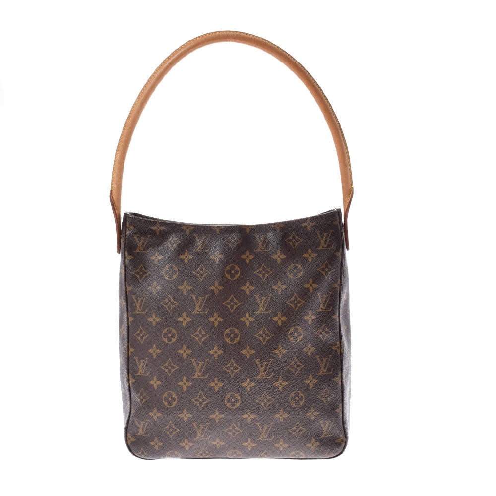 LOUIS VUITTON ルイヴィトン モノグラム ルーピング ブラウン M51145 レディース モノグラムキャンバス ワンショルダーバッグ Bランク 中古 