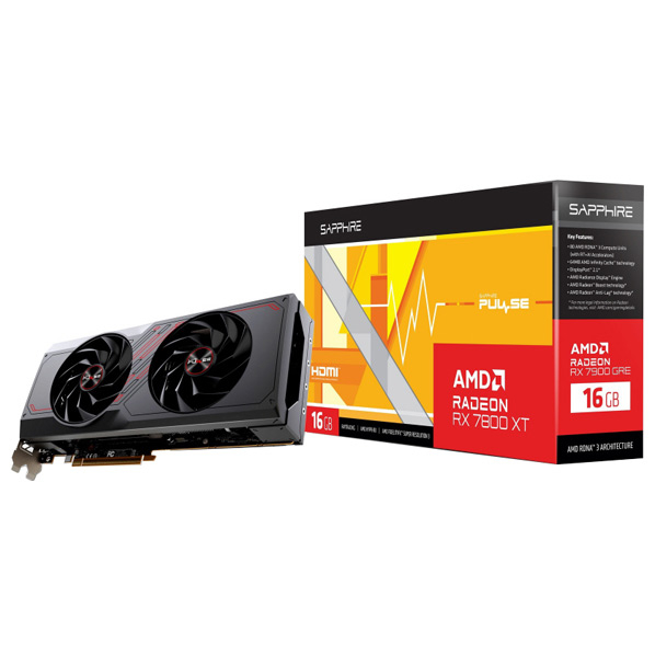 Sapphire グラフィックカード PULSE Radeon RX 7800 XT GAMING 16GB GDDR6 113300220G