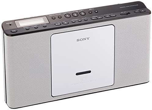 ソニー SONY CDラジオ ZS-E80 : FM/AM/ワイドFM対応 語学学習用機能搭載 ホワイト ZS-E80 W【中古品】