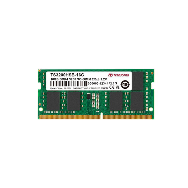 トランセンド ＰＣメモリ　１６ＧＢ　ＤＤＲ４ー３２００　ＳＯーＤＩＭＭ　２Ｒｘ８　１Ｇｘ８　ＣＬ２２　１．２Ｖ TS3200HSB-16G（直送品）