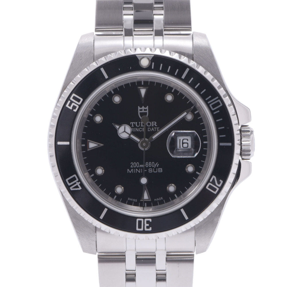 TUDOR チュードル ミニサブ プリンスデイト 73190 ボーイズ SS 腕時計 自動巻き 黒文字盤 Aランク 中古 