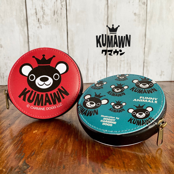 『KUMAWN / クマウン』コインケース・ミニ財布・ミニポーチ・小銭入れ・クマ・可愛い